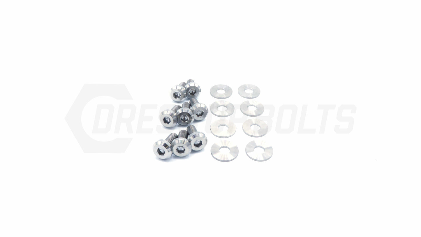 Dress Up Bolts Titanium Hardware Hood Kit - Toyota Supra MKIII (1986-1992)