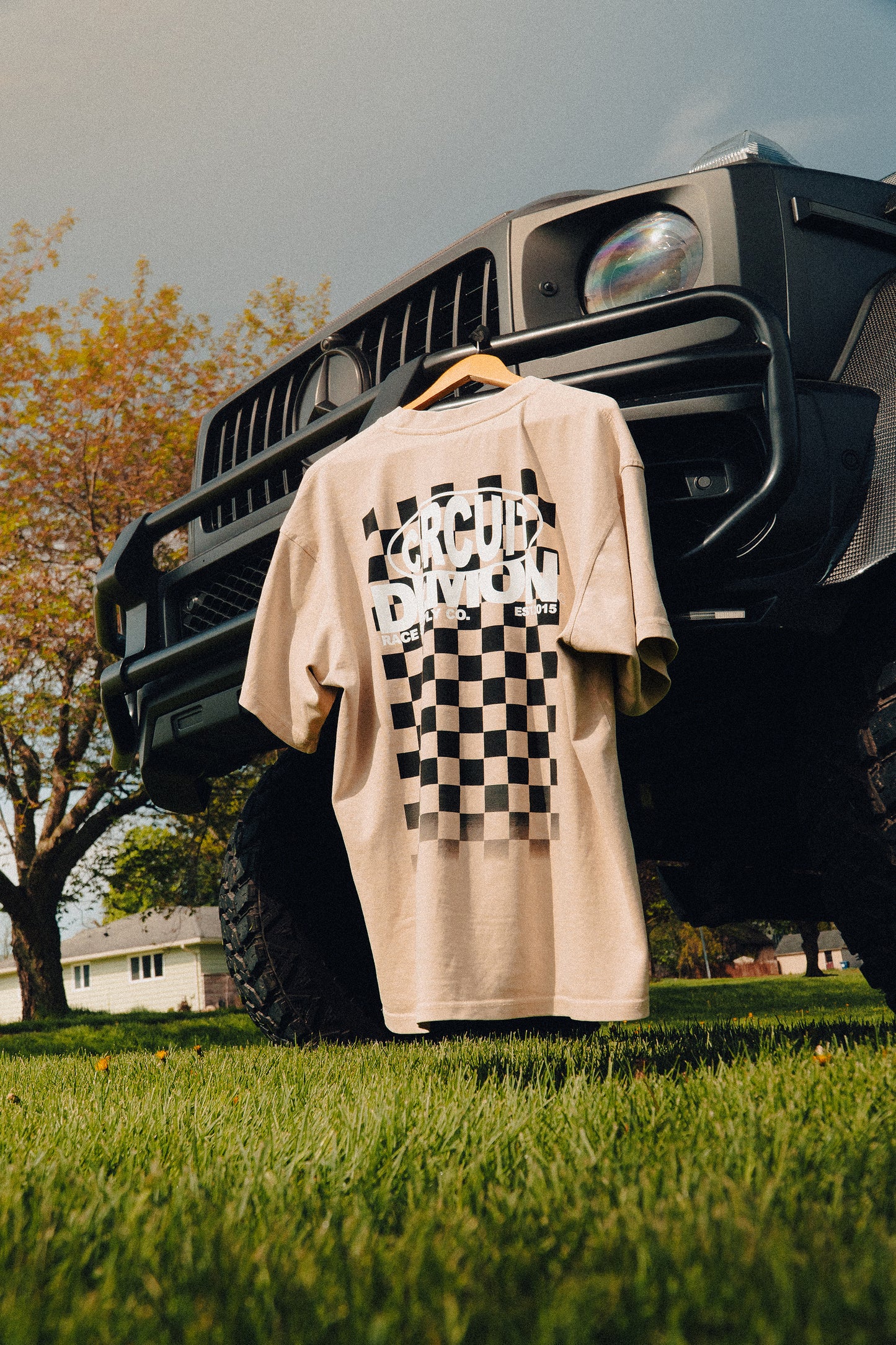 Checkerboard Tee French Oak