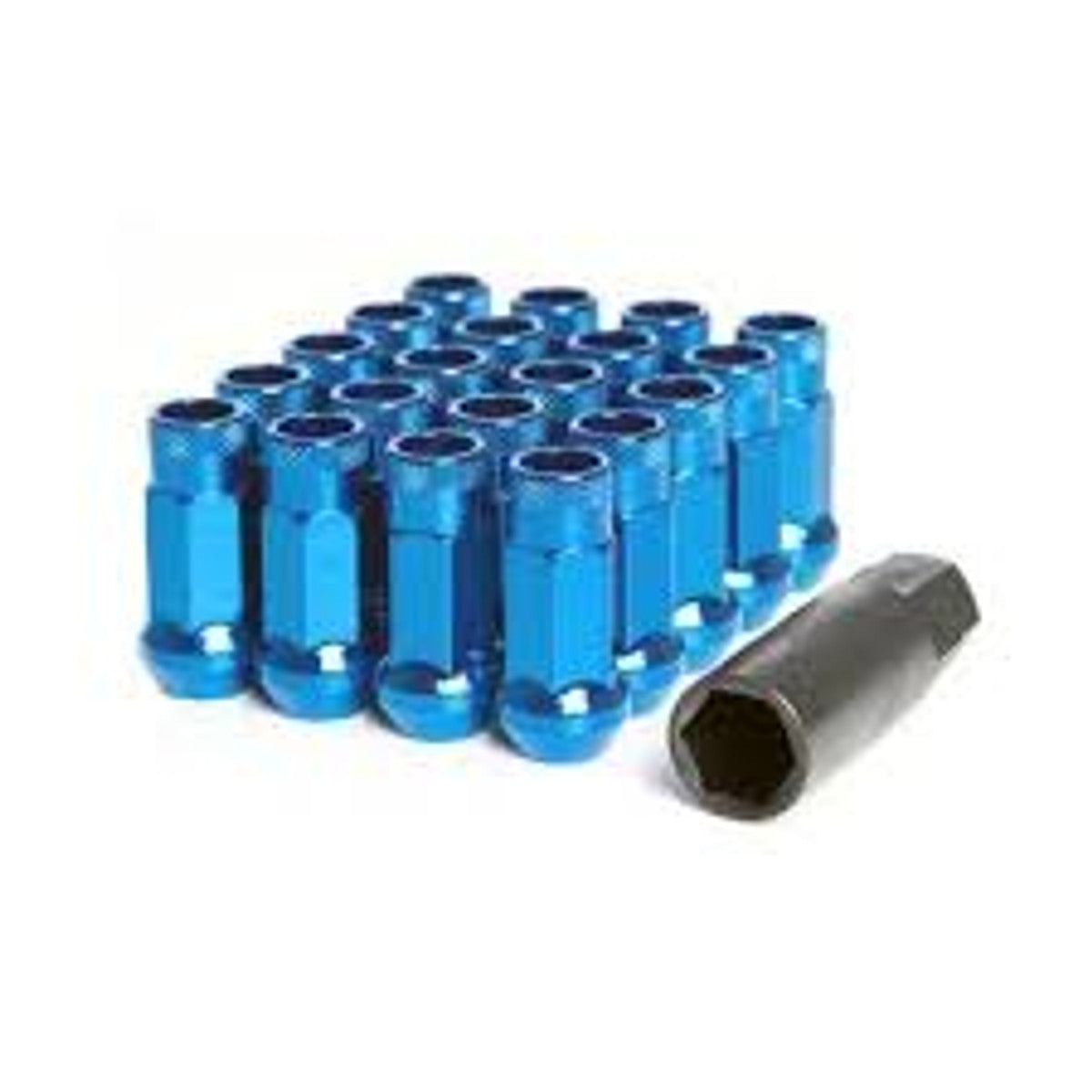 Wheel Mate Muteki SR48 Open End Lug Nuts - Blue 12x1.50 48mm