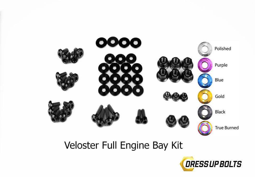 Dress Up Bolts Stage 2 Titanium Hardware Engine Bay Kit - Hyundai Veloster (2012-2018)