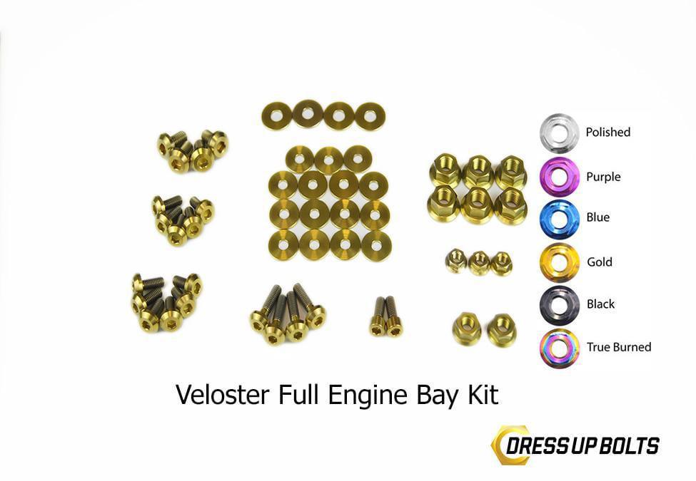 Dress Up Bolts Stage 2 Titanium Hardware Engine Bay Kit - Hyundai Veloster (2012-2018)