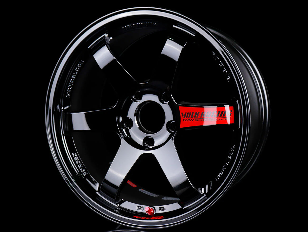 TE37SL 18X9.5 +12 GLOSS BLACK 5X114.3