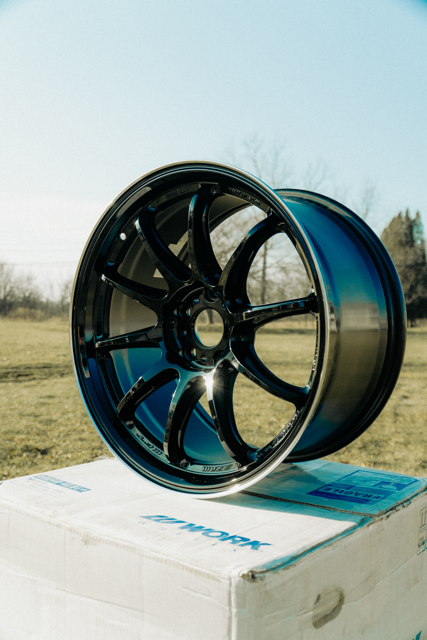 Work ZR10 18x9.5 +38 Black Diamond Lip Cut 5X114.3