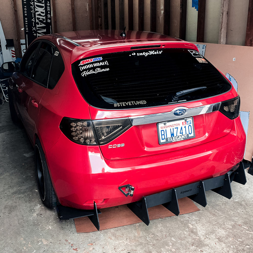 narrowbody hatch rear diffuser