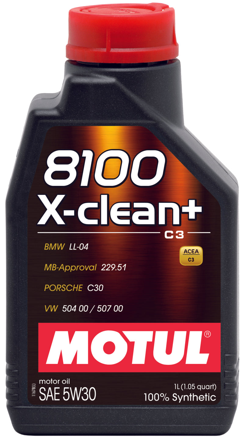 Motul 1L Synthetic Engine Oil 8100 5W30 X-CLEAN