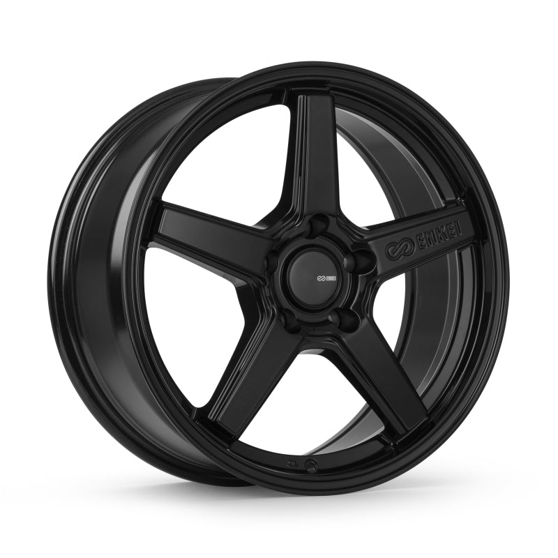 Enkei Quasar 19x8in / 5x114.3 BP / 45mm Offset / 72.6mm Bore - Gloss Black Wheel