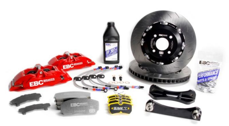 EBC Racing 00-03 BMW M5 (E39) Anodized Apollo-6 Calipers 350mm Rotors Front Big Brake Kit