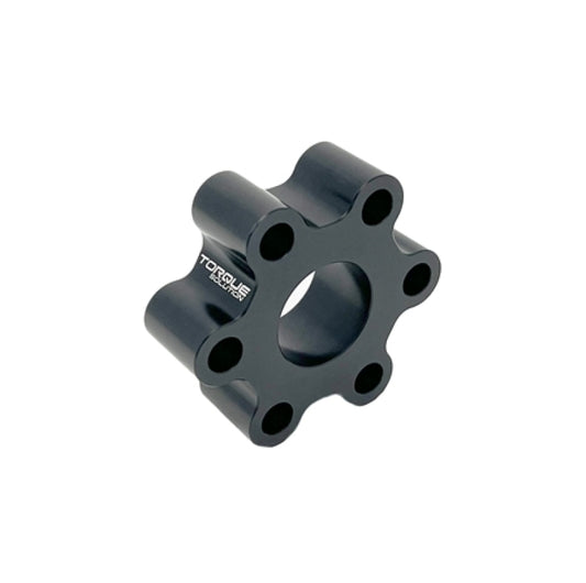 Torque Solution 01-04 Chevrolet Corvette C5 (78mm) w/ 12mm Bolts Billet Driveshaft Flex Disc - Black