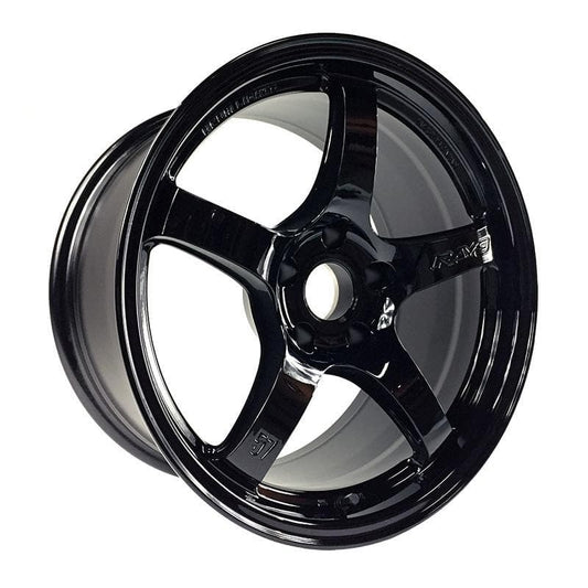 Gram Lights 57CR 17x9 +38 5x114.3 Gloss Black Wheel