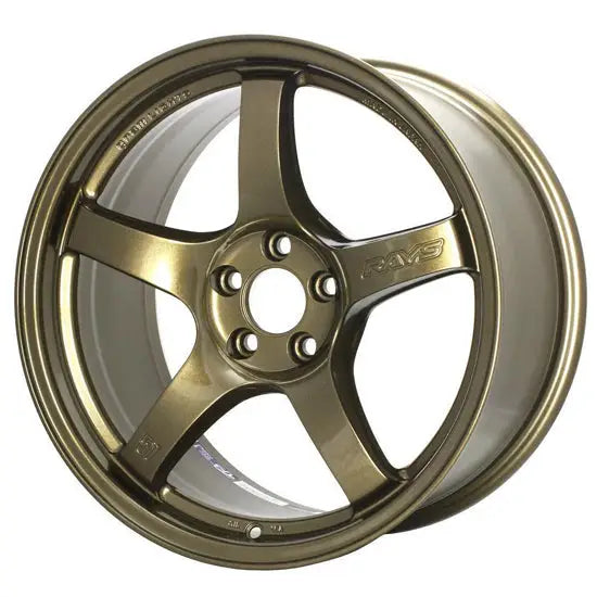 Gram Lights 57DR 18x9.5 +38 5-114.3 Almite Gold Wheel