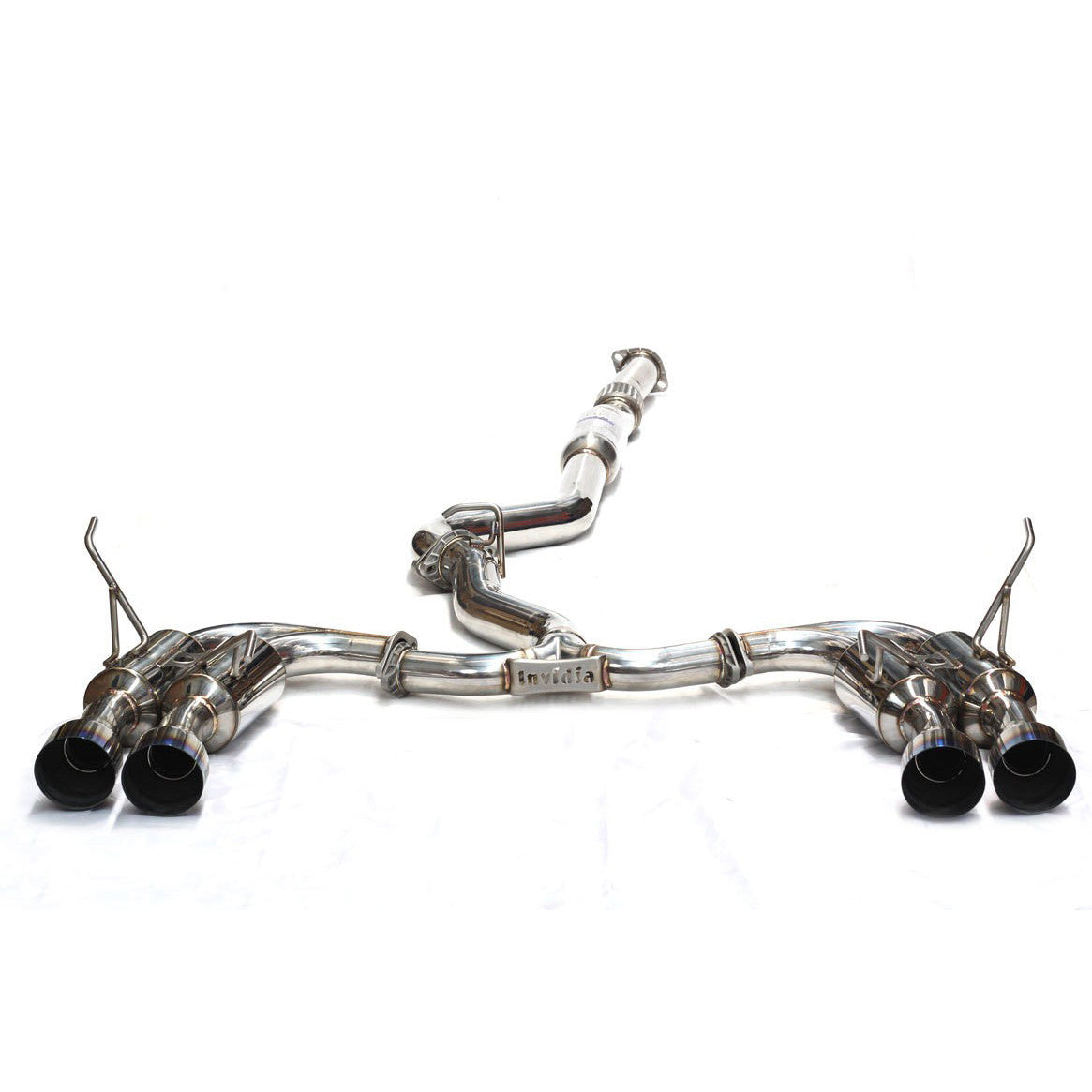 Invidia 11-14 Subaru WRX / STI Sedan Gemini/R400 Single Layer Quad Titanium Tip Cat-back Exhaust