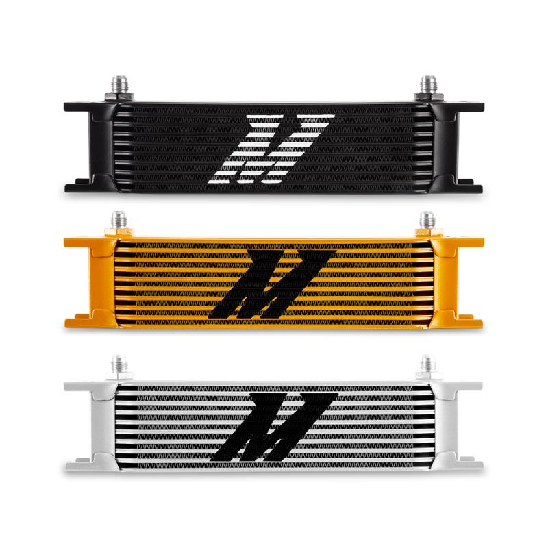 Mishimoto Universal -8AN 10 Row Oil Cooler - Gold