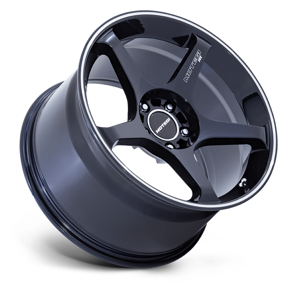 Motegi MR159 BATTLE V OBSIDIAN BLUE W/ MACHINED LIP STRIPE 18X10.5  +35  5X120