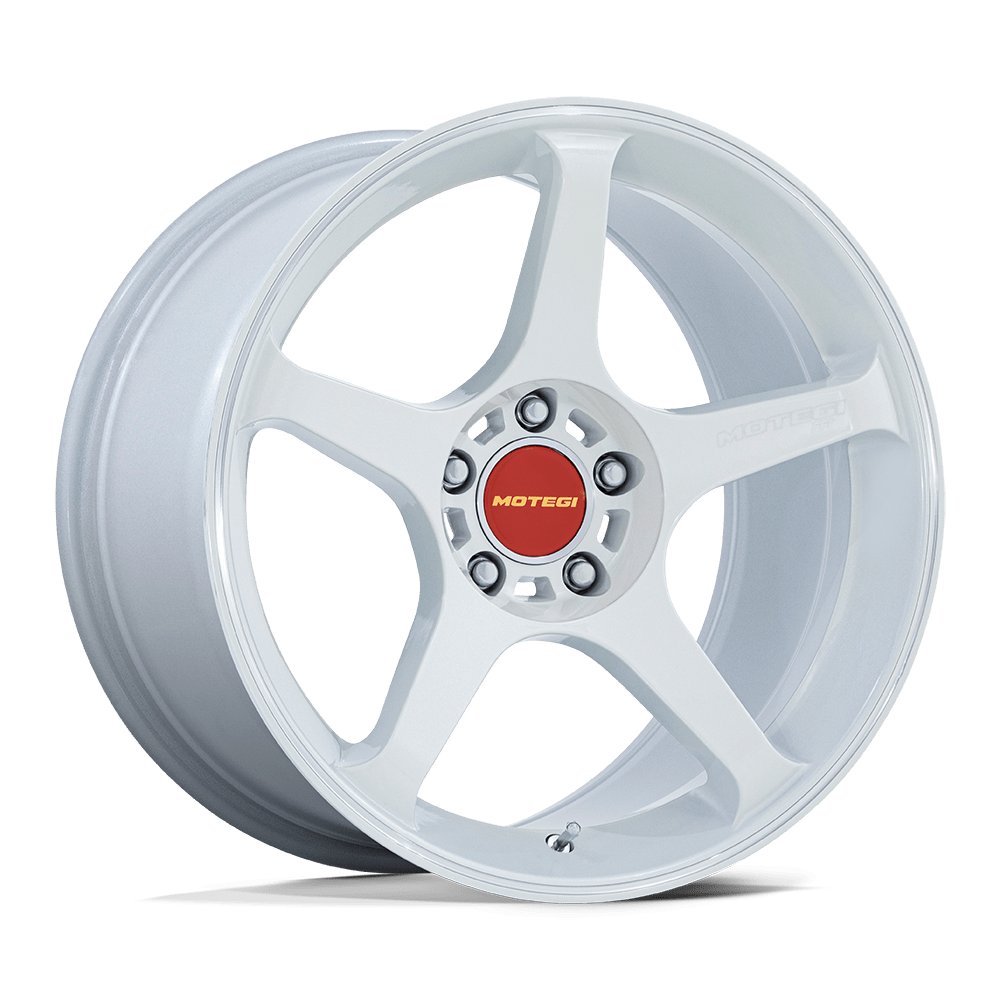 Motegi MR159 BATTLE V MATSURI WHITE PEARL W/ MACHINED LIP STRIPE 18X10.5  +25  5X120