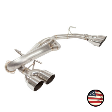 Axleback Exhaust, 2011-2014 WRX / 2008-2014 STi Hatchback - 5" Muffler - 3.5" Single Wall Tips