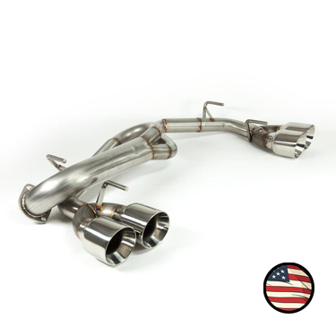 Catback Exhaust- 2008-2014 STi/2011-2014 WRX Hatchback - Muffler Delete - 4" Double Wall Tips