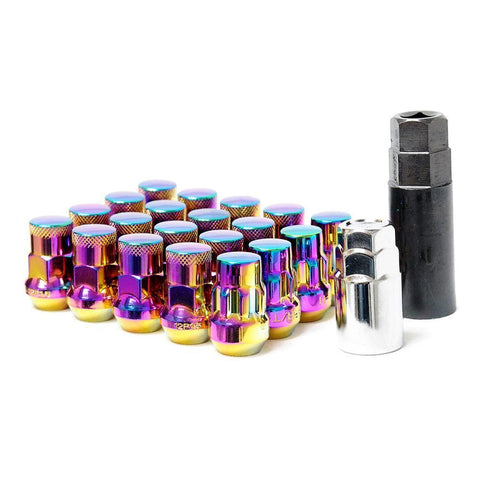 Wheel Mate Muteki SR35 Close End Lug Nuts w/ Lock Set - Chrome 12x1.50 35mm