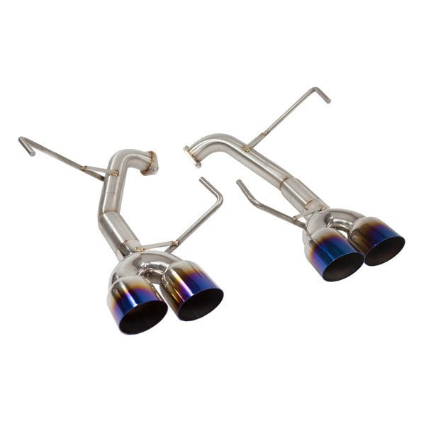 Catback Exhaust - 2015-2021 WRX, 2015-2018 STi - Muffler Delete - 3.5" Single Wall Neochrome Tips