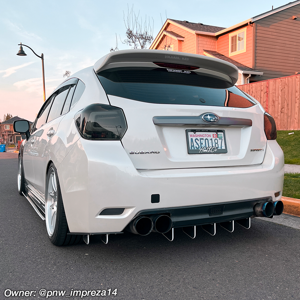 2015 impreza hatch rear diffuser