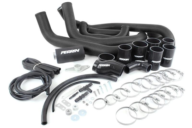 PERRIN 08-14 Subaru STI Front Mount Intercooler Boost Tube Kit - Black