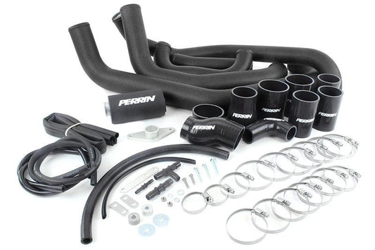 PERRIN 08-14 Subaru STI Front Mount Intercooler Boost Tube Kit - Black