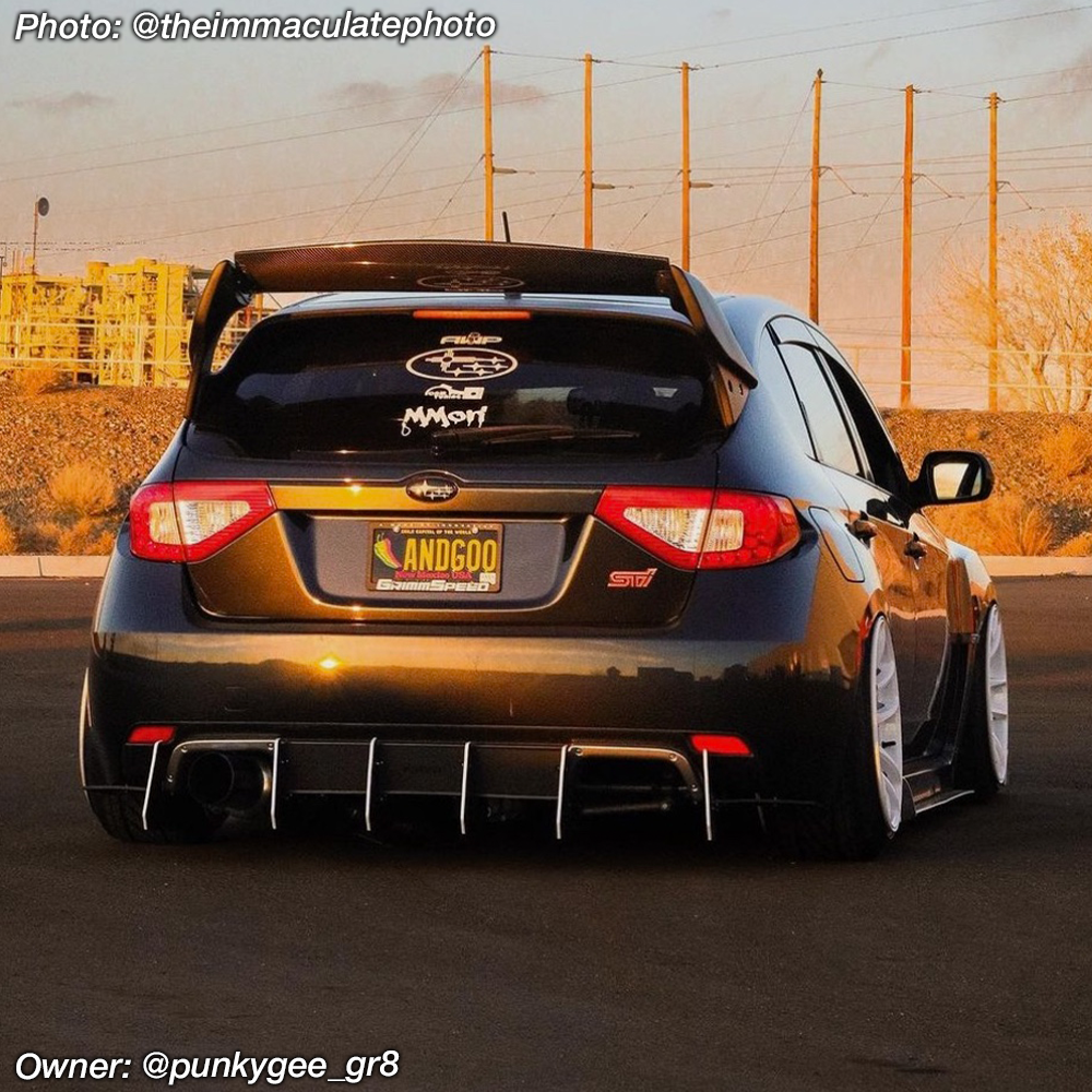 wrx hatch rear diffuser