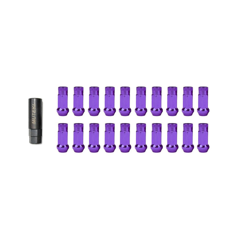 Wheel Mate Muteki Open End Lug Nuts - Purple 12x1.50