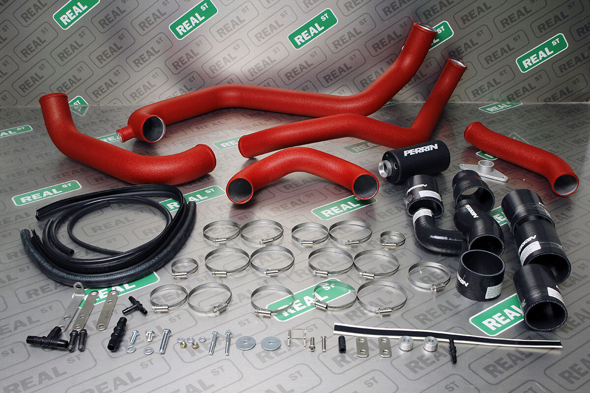 PERRIN 02-07 Subaru WRX/STI Front Mount Intercooler Boost Tube Kit - Red