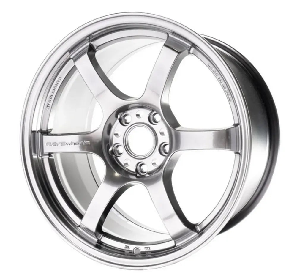 Gram Lights 57DR 17x9.0 +22 5-114.3 Grace Silver Wheel