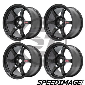 Gram Lights 57DR 18x9.5 +12 5-114.3 Semi Gloss Black Wheel