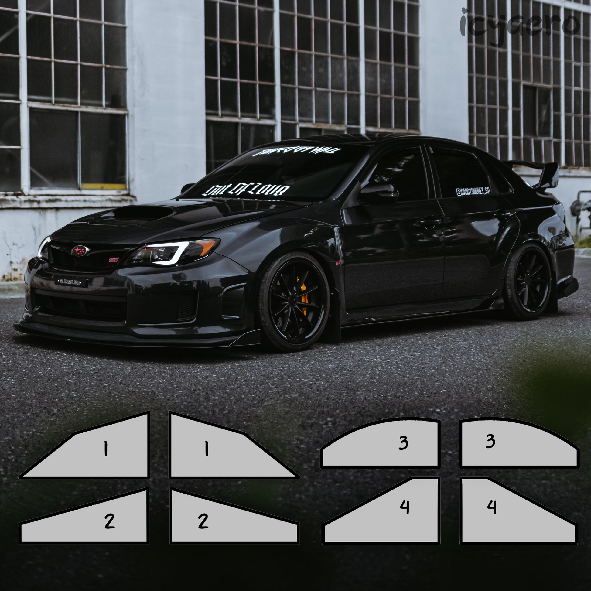 2011 WRX STI SIDE SKIRT EXTENSIONS