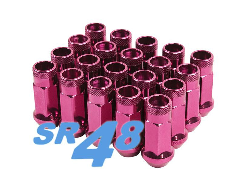 Wheel Mate Muteki SR48 Open End Lug Nuts - Pink 12x1.50 48mm