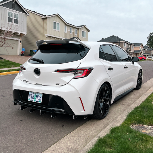 2019 corolla hatch rear diffuser