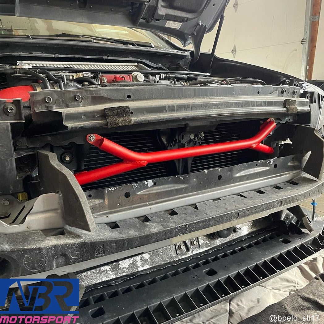Front Strut Tower Brace - 2022+ Subaru WRX - Wrinkle Red