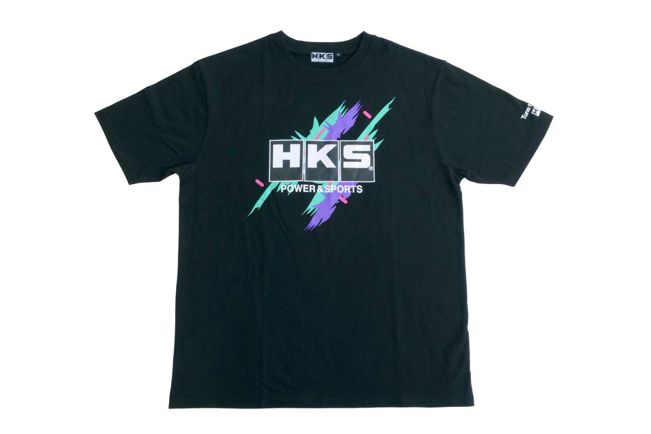 HKS T-SHIRT SUPER RACING BLACK 3L