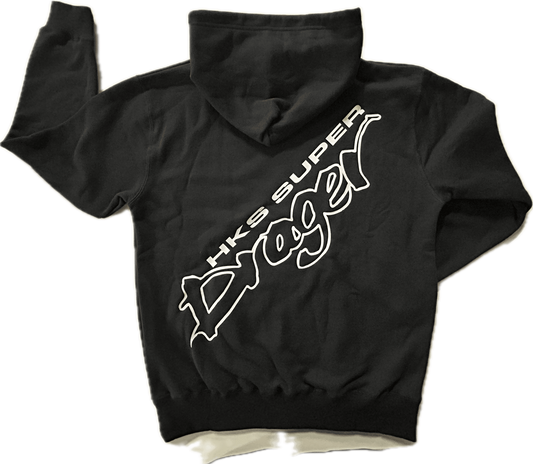 HKS HOODIE SUPER DRAGER BLACK L