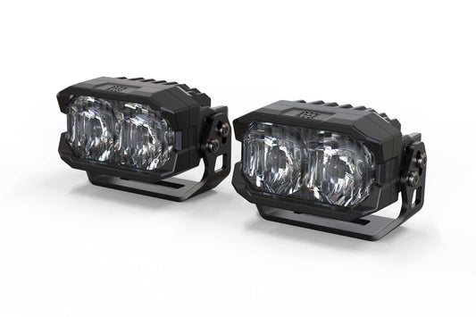 Morimoto 2Banger HXB LED Pod (Combo / Yellow)(Pair)