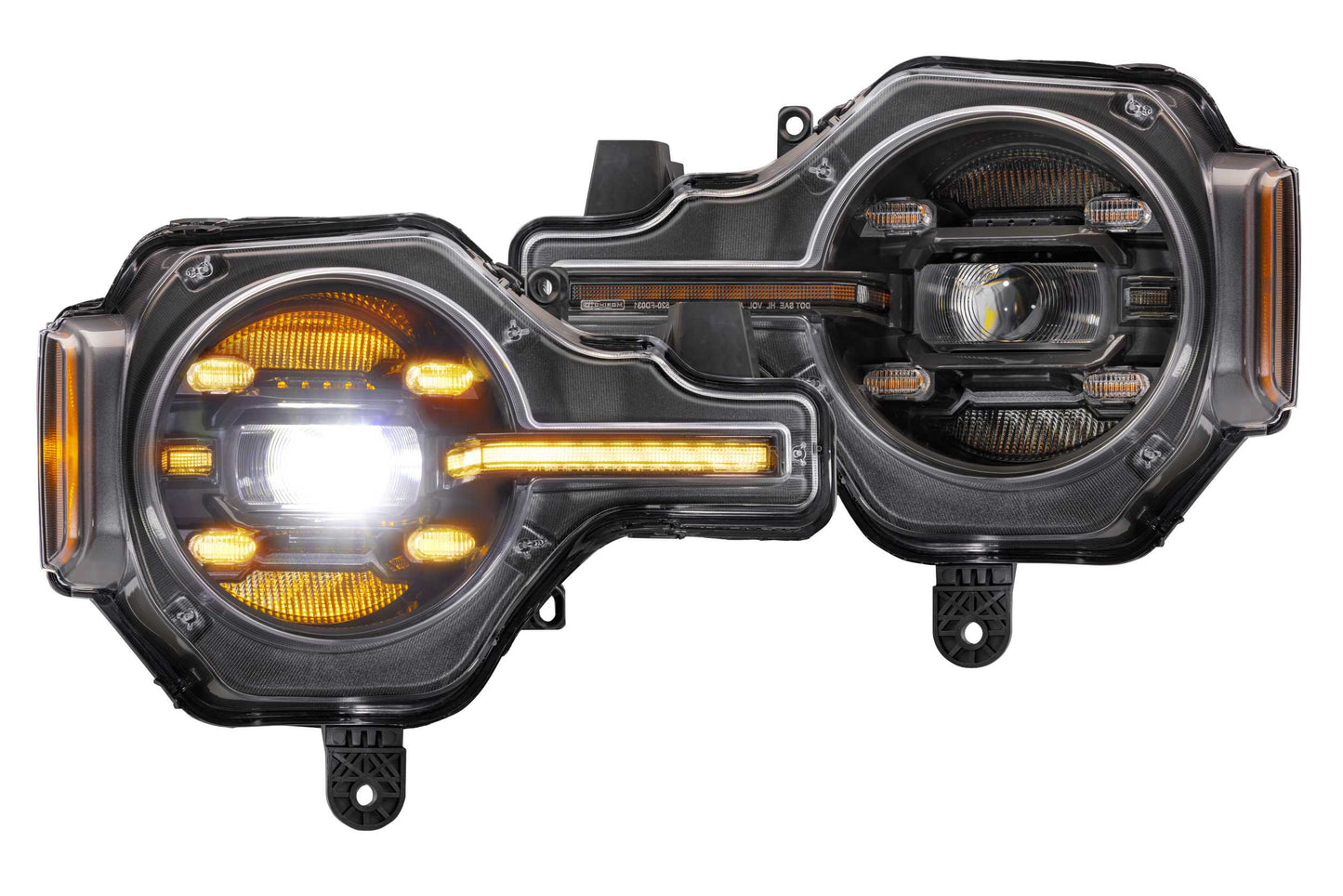 XB LED Headlights: Ford Bronco (21+) (Pair / Amber DRL)