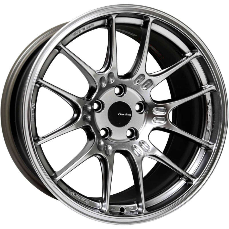 Enkei GTC02 18x9 5x114.3 42mm Offset 75mm Bore Hyper Silver Wheel