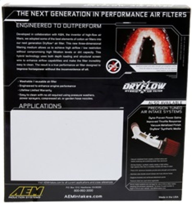 AEM 08-14 WRX / 08-21 STI / 08-13 FXT DryFlow Air Filter