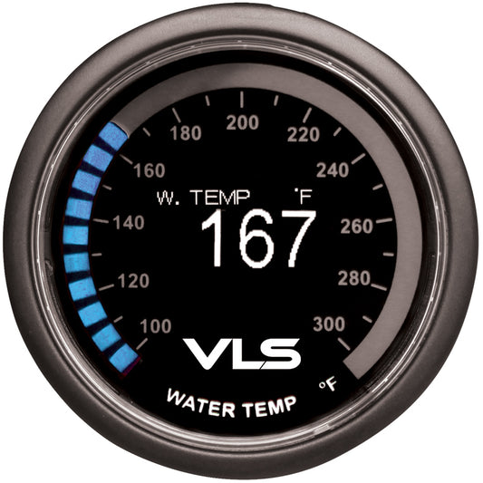 Revel VLS 52mm 100-300 Deg F Digital OLED Water Temperature Gauge