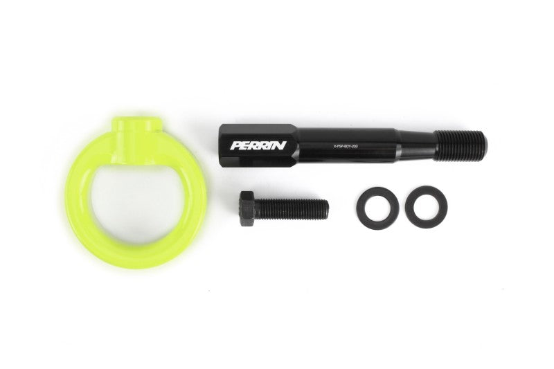 Perrin 15-17 Subaru WRX/STI Tow Hook Kit (Front) - Neon Yellow