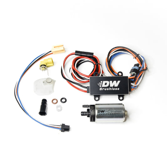 DeatschWerks Subaru 08-24+ WRX / 08-21 STI / LGT DW440 440lph Brushless Fuel Pump Single/Dual Controller w/ Install Kit