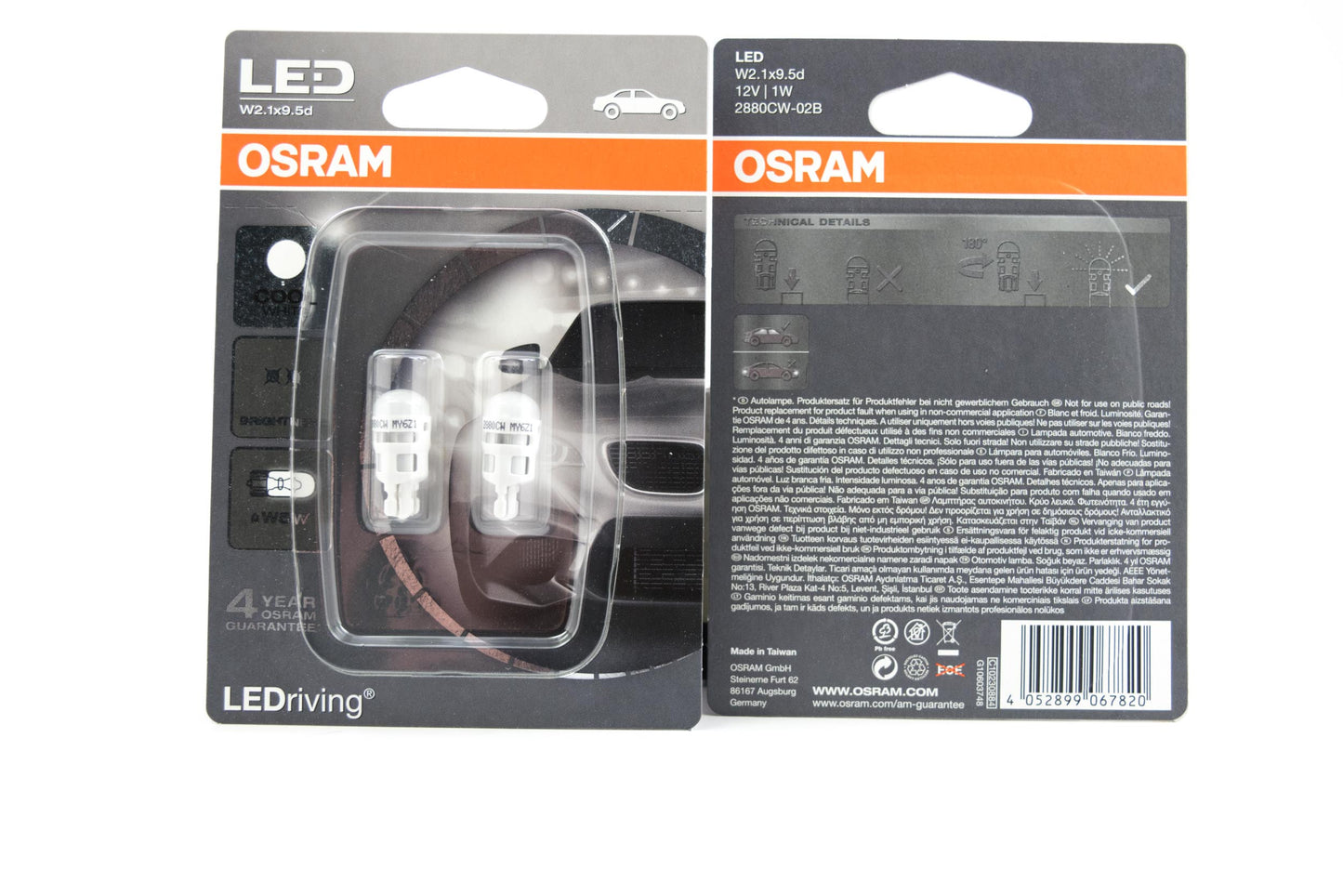 T10/194: Osram 2880CW (Cool White) (Duobox)