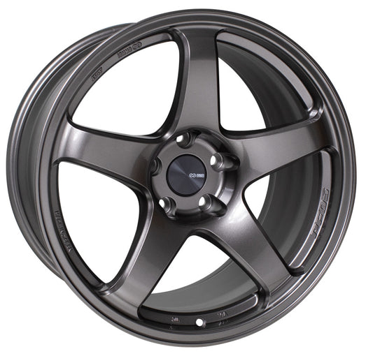 Enkei PF05 19x8 5x100 45mm Offset 75mm Bore Dark Silver Wheel