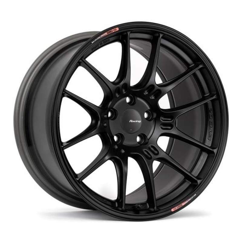 Enkei GTC02 19x8 5x100 45mm Offset 75mm Bore Matte Black Wheel