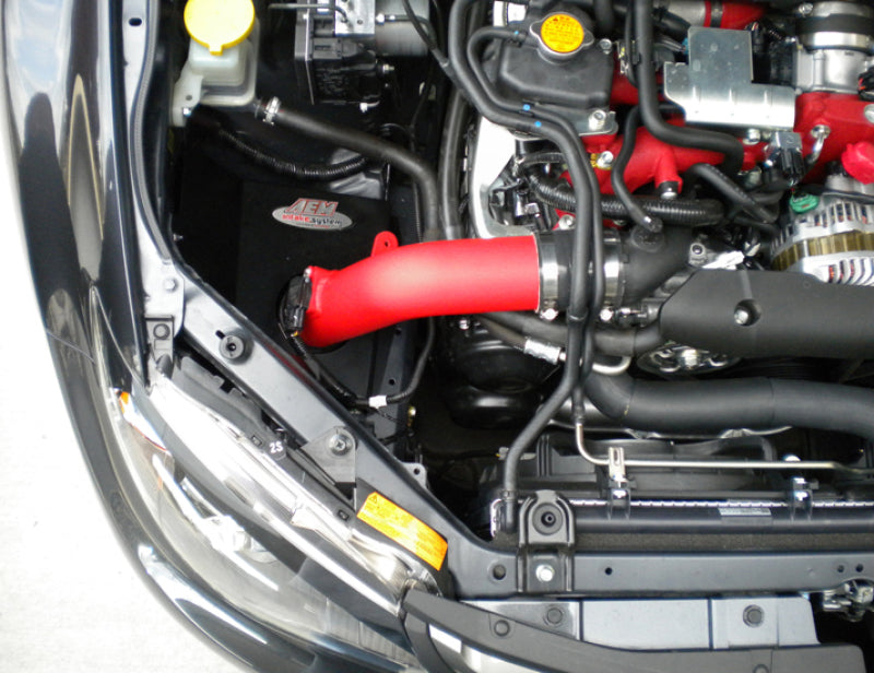 AEM 08-14 WRX & STi Wrinkle Red Cold Air Intake