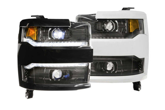 XB LED Headlights: Chevrolet Silverado HD (16-19) (Pair / ASM)