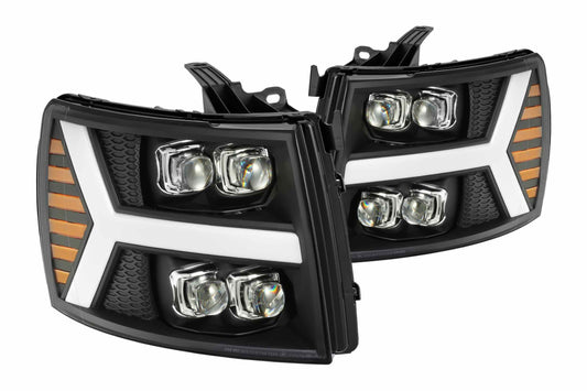 ARex Nova LED Headlights: Chevy Silverado 1500 (07-13) - Black (Set)