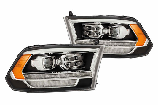 ARex Pro Halogen Headlights: Dodge Ram (09-18) (G2) - Alpha-Black (Set)